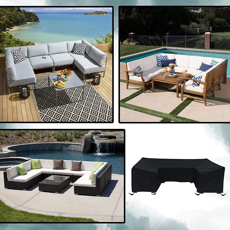 U shaped patio discount furniture